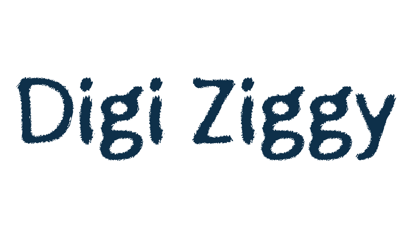 Digi Ziggy, eroded font preview