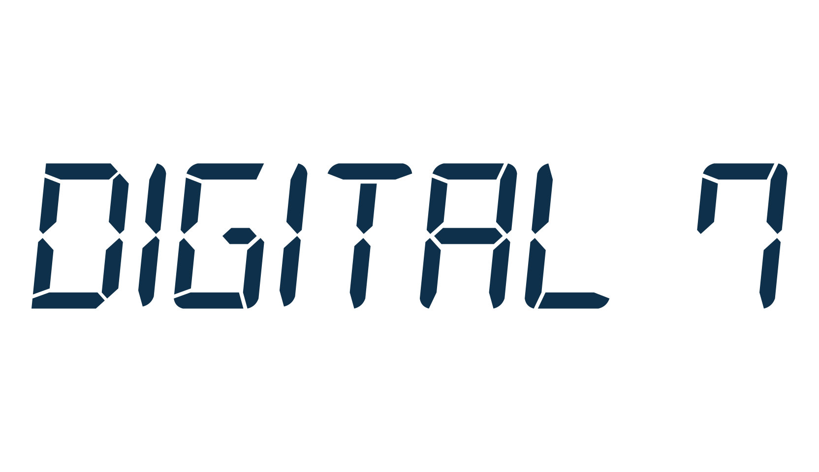 Digital 7, lcd font preview