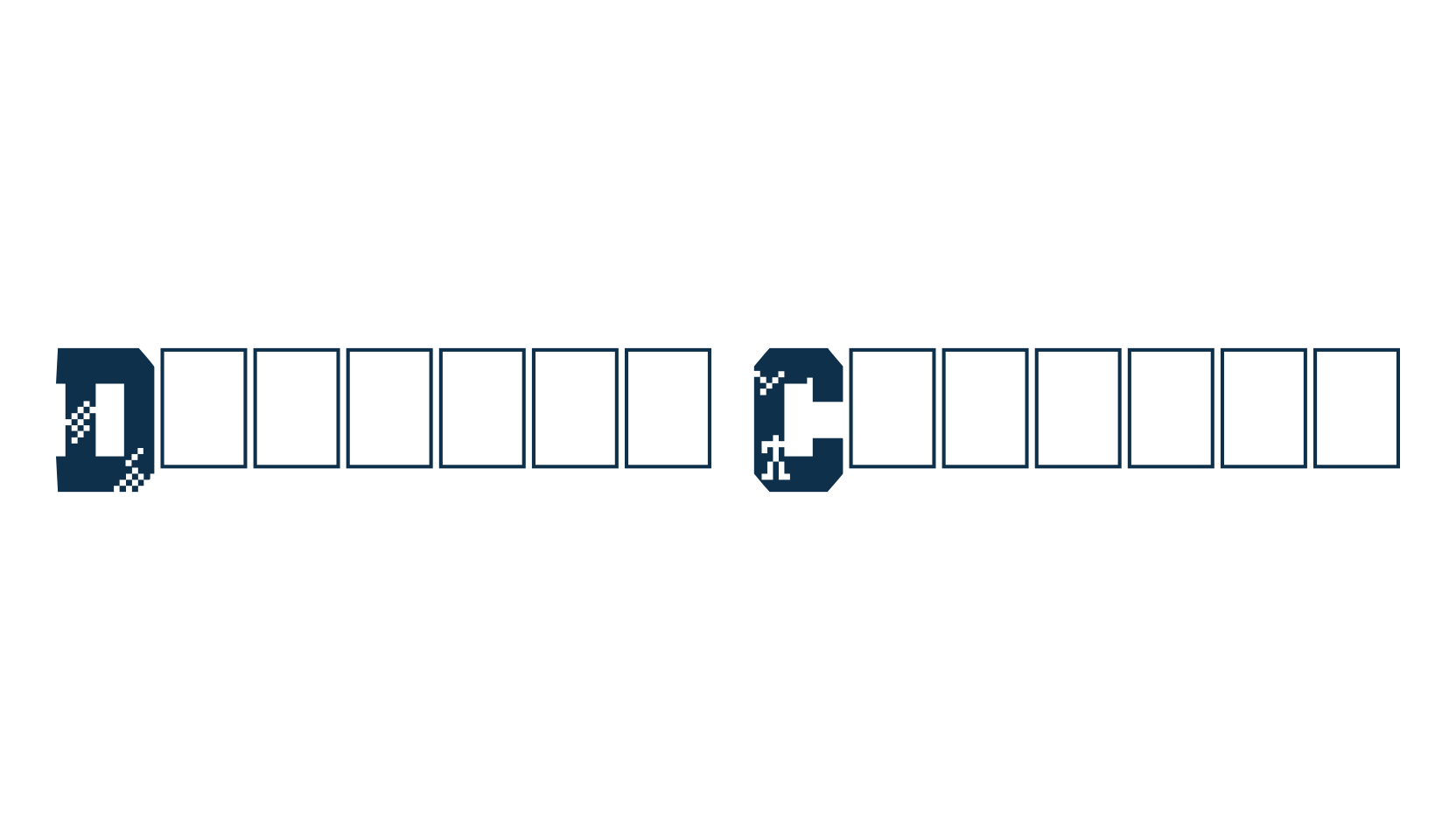 Digital College, fancy old school decorative font preview