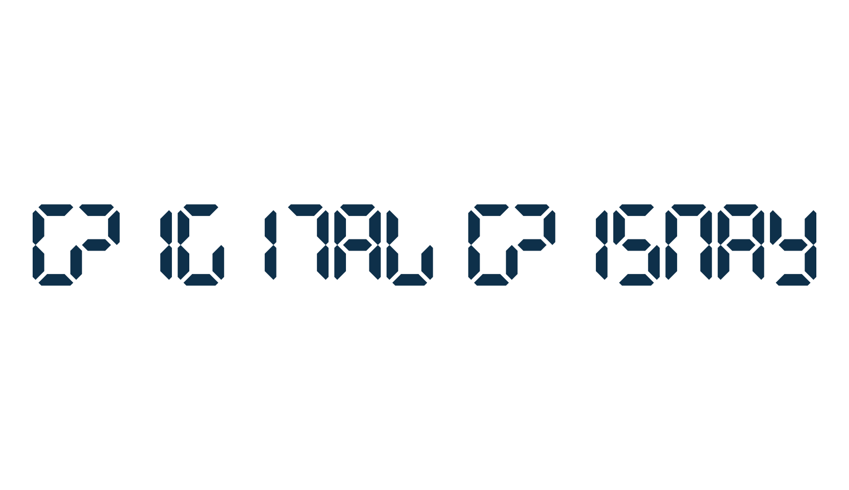 Digital Dismay, techno lcd sci-fi font preview