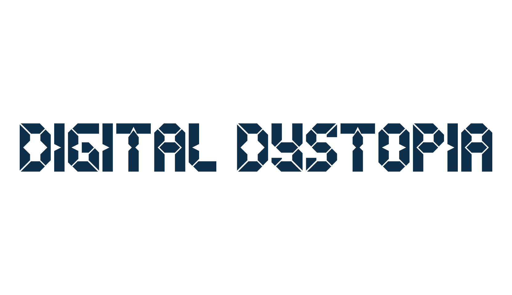 Digital Dystopia, techno lcd sci-fi font preview