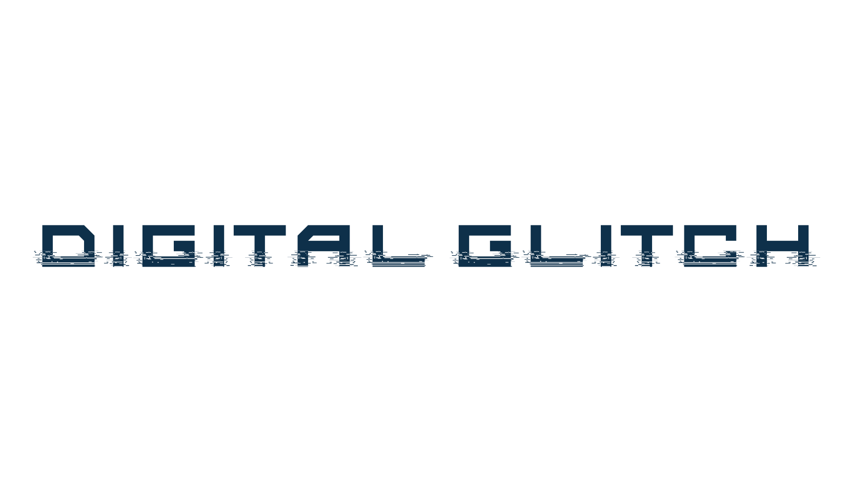 Digital Glitch, techno sci-fi font preview