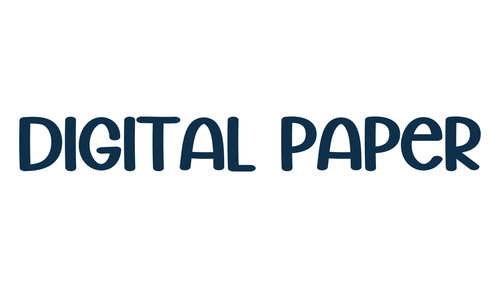 Digital Paper, handwriting font preview