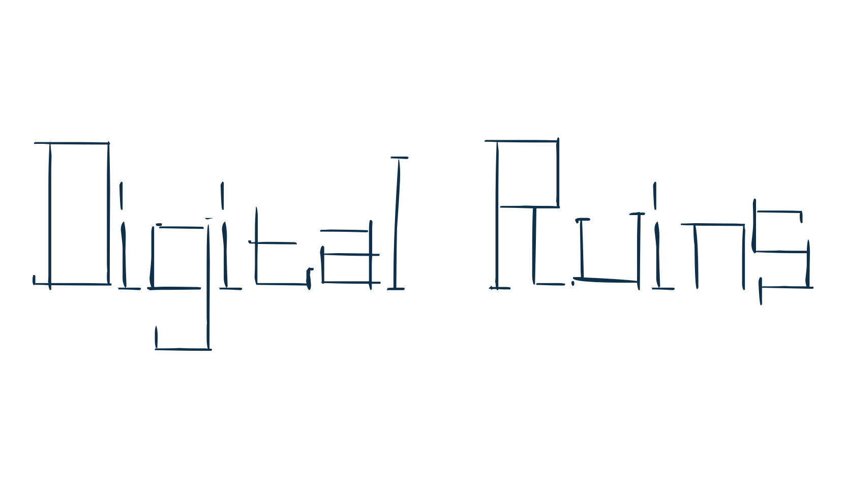 Digital Ruins, various font preview