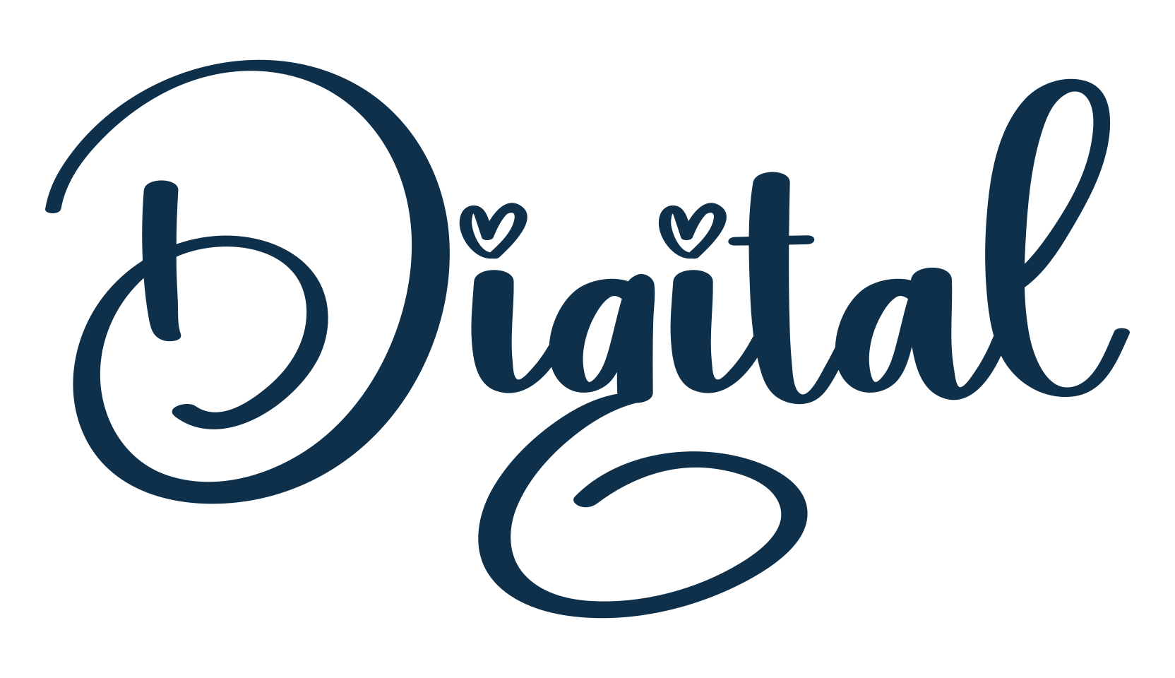 Digital, various font preview