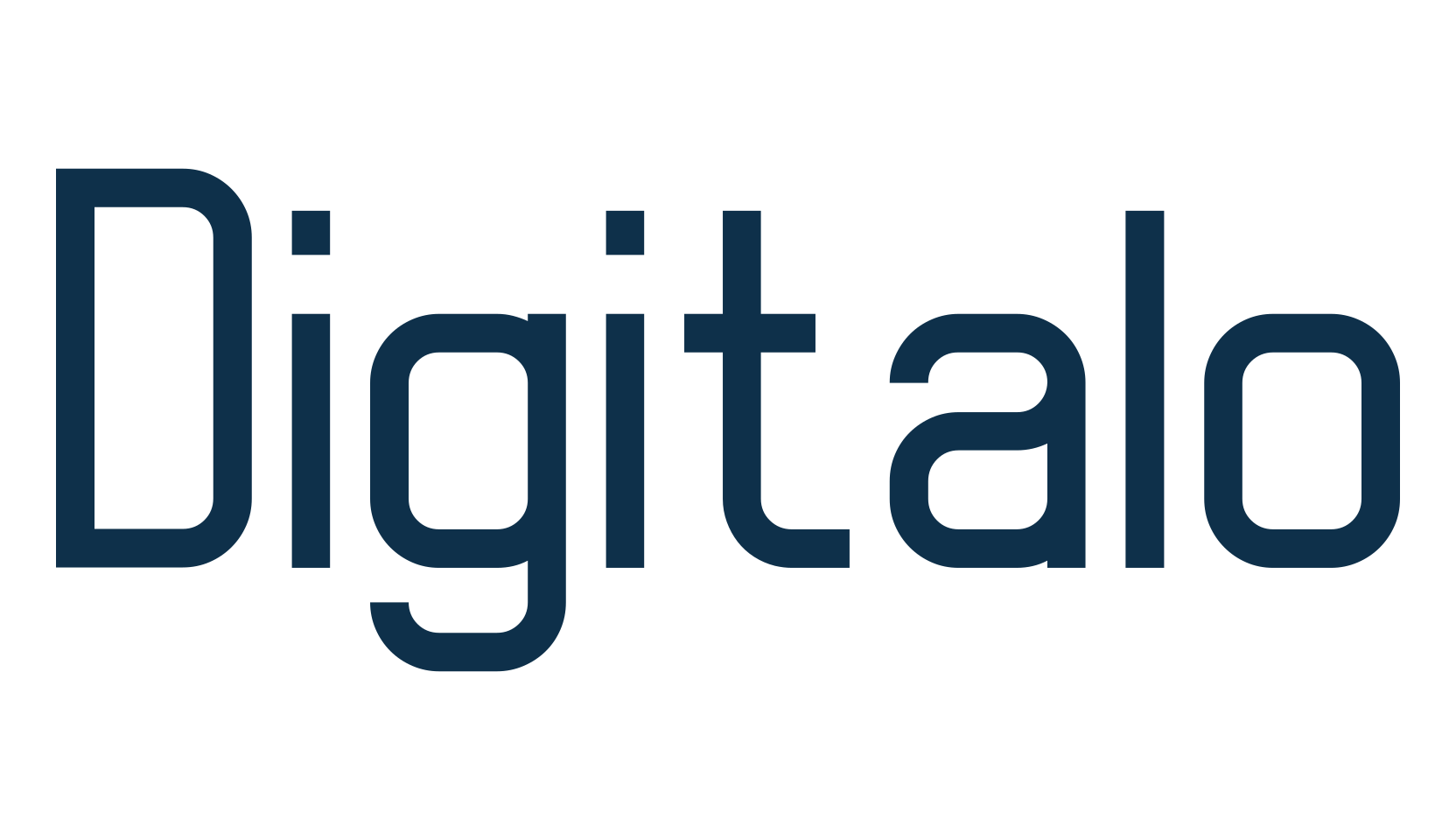 Digitalo, basic sans serif font preview