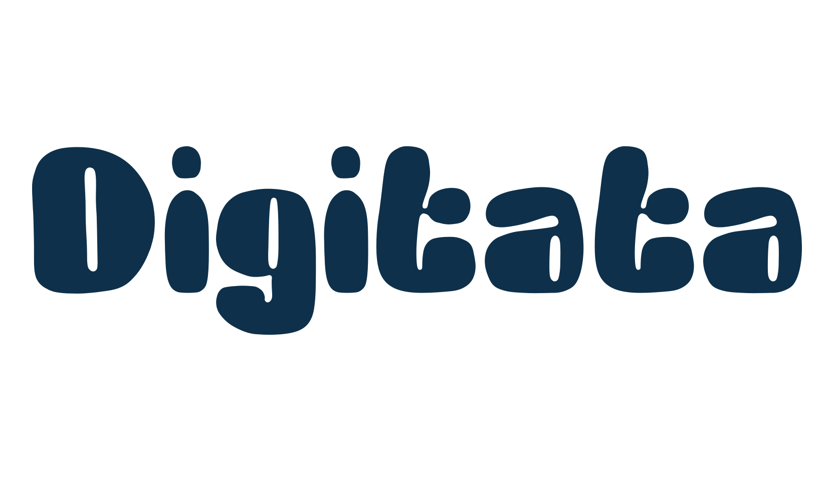 Digitata, fancy cartoon decorative font preview