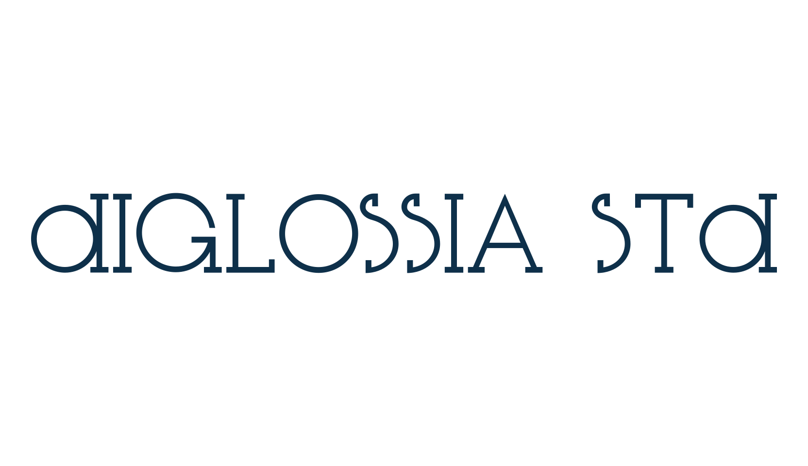 Diglossia Std, fancy retro decorative font preview