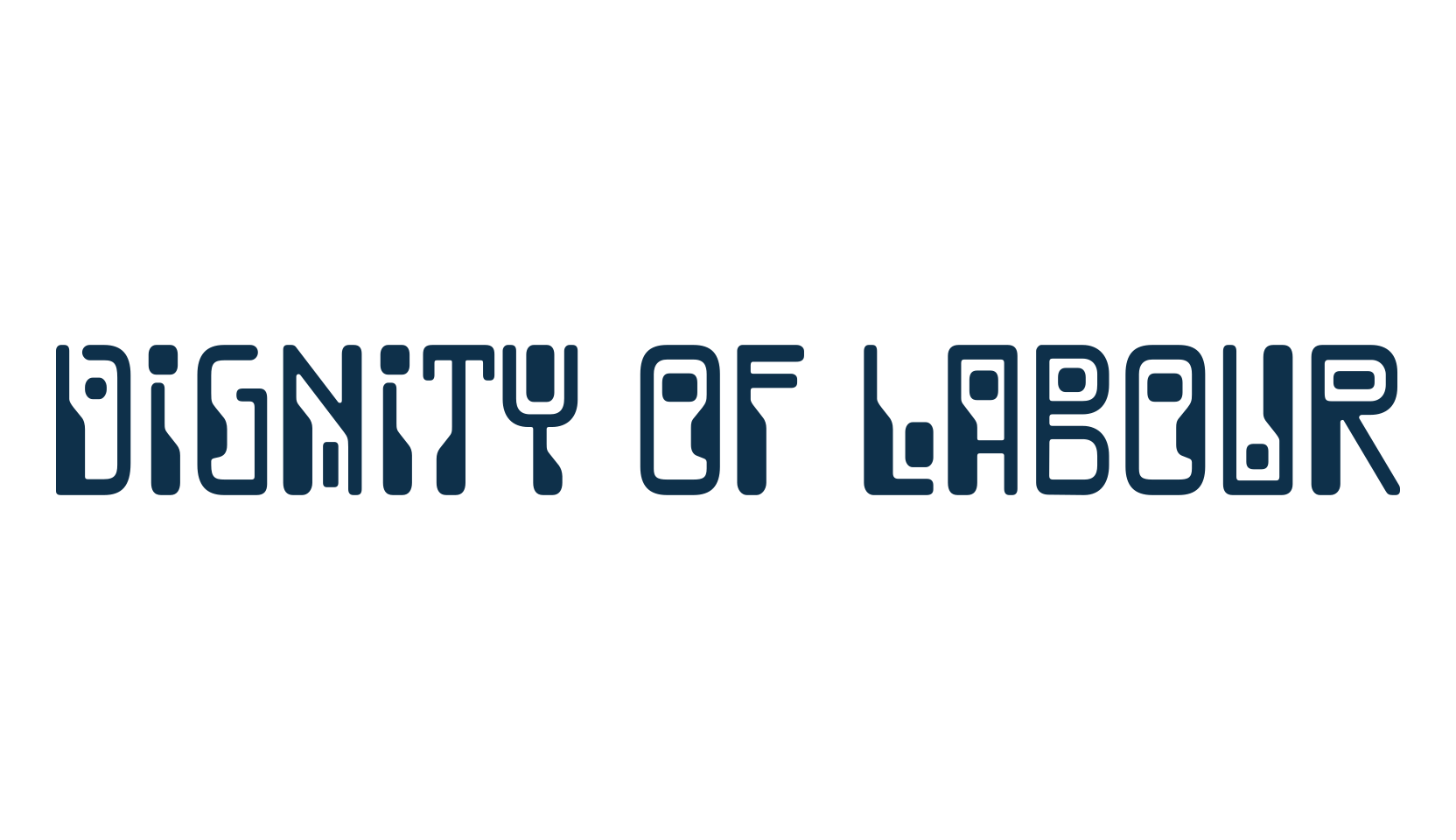 Dignity of Labour, sci-fi font preview