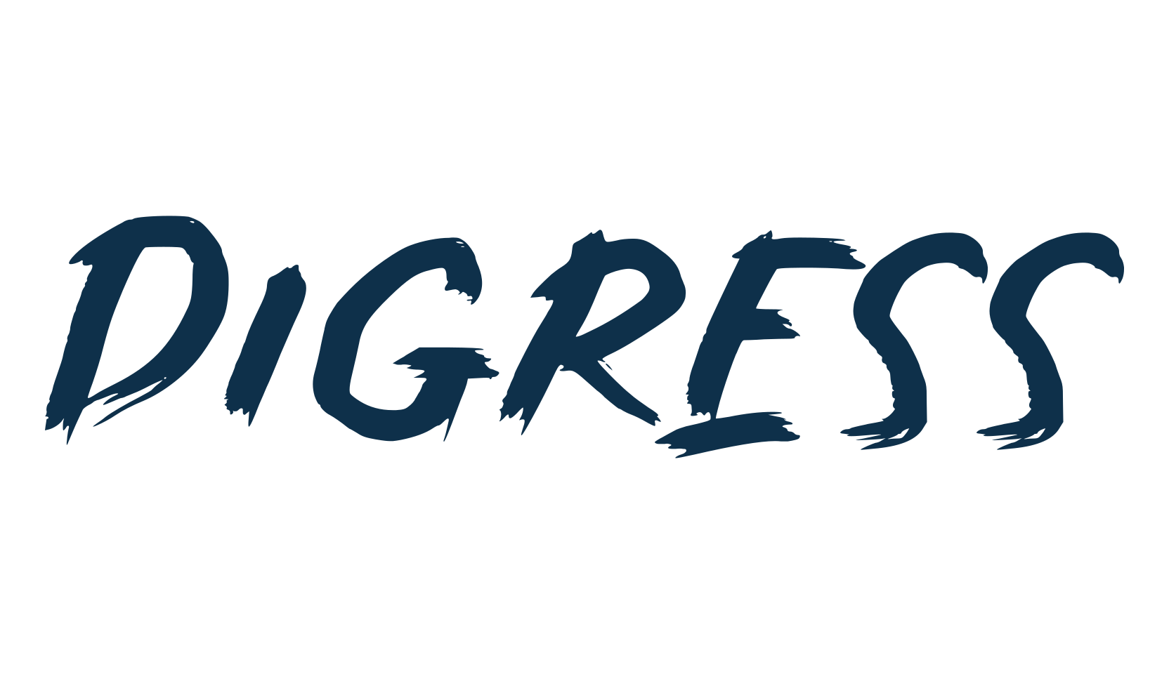 Digress (digress), script brush fancy decorative calligraphy font preview