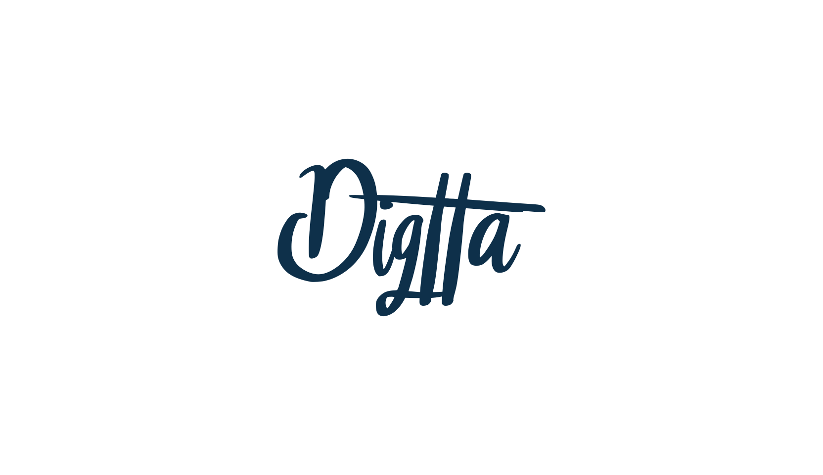 Digtta, handwriting font preview