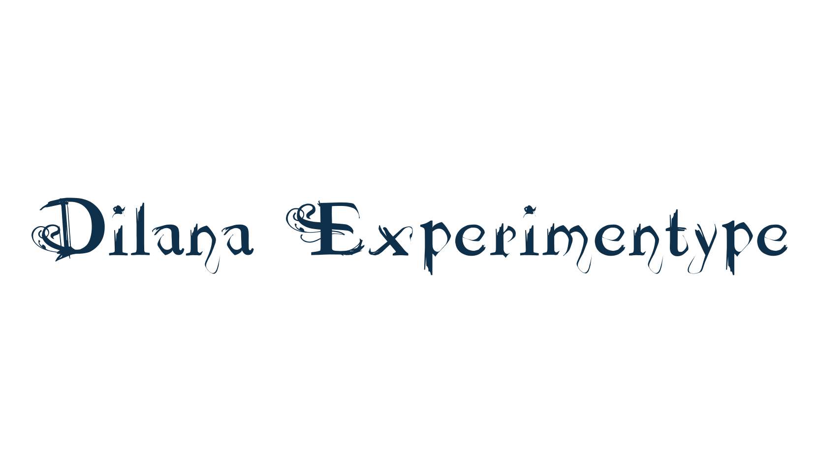 Dilana Experimentype, various font preview