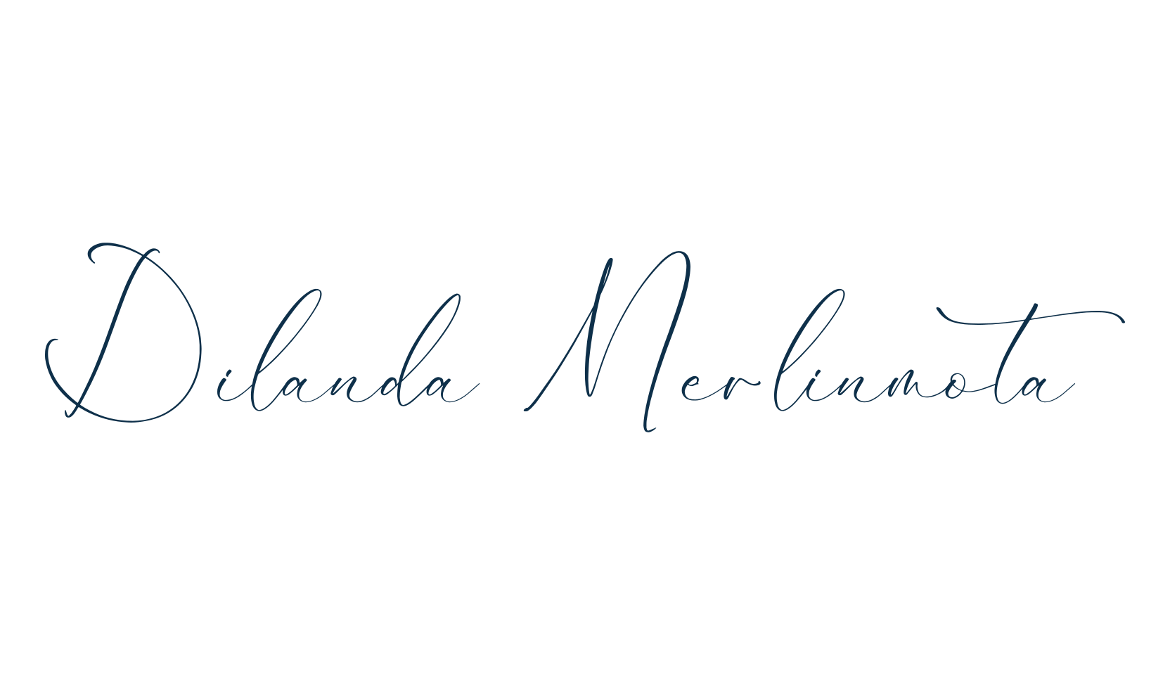 Dilanda Merlinmota, script handwritten fancy decorative calligraphy font preview