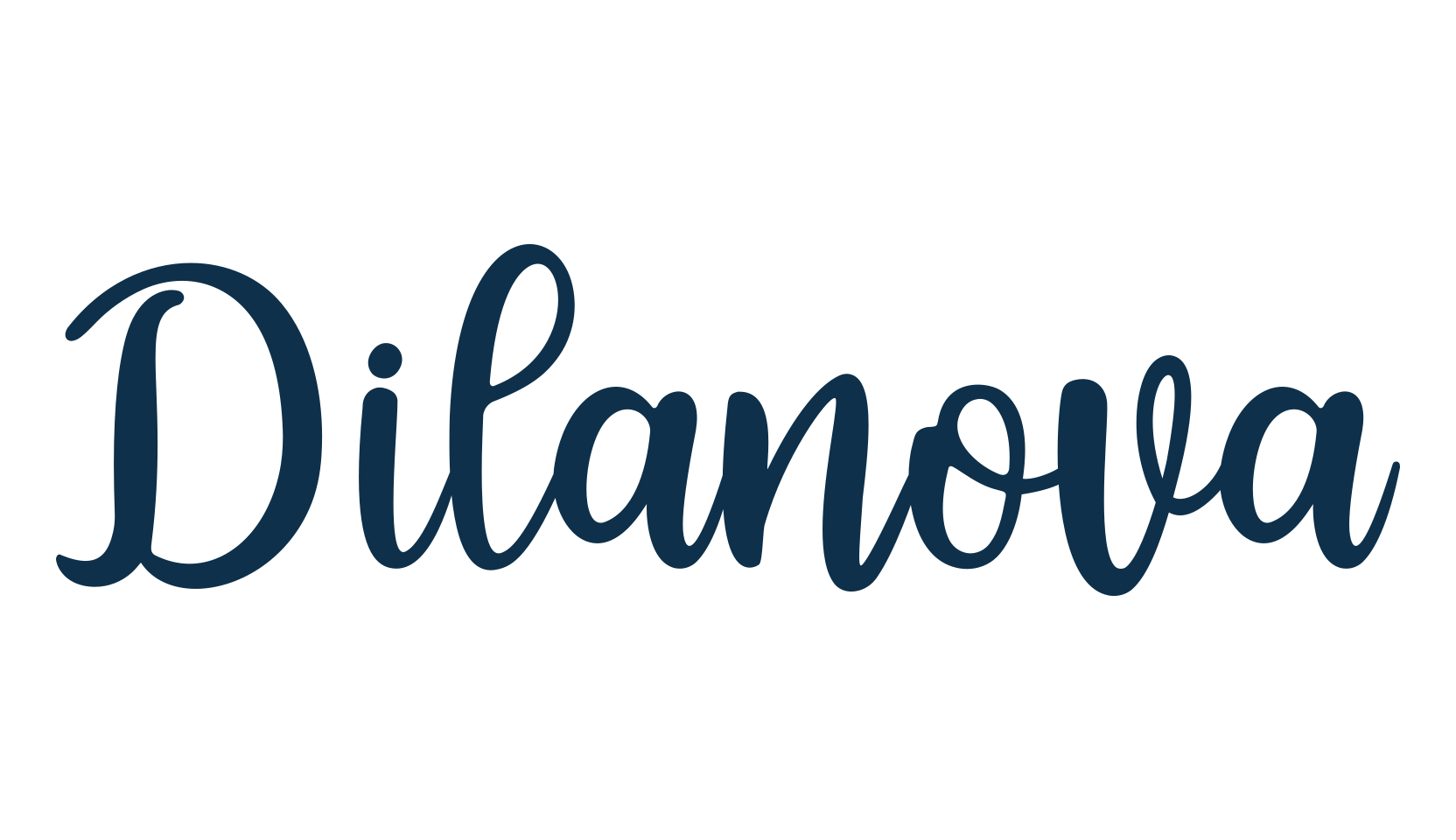 Dilanova, calligraphy font preview