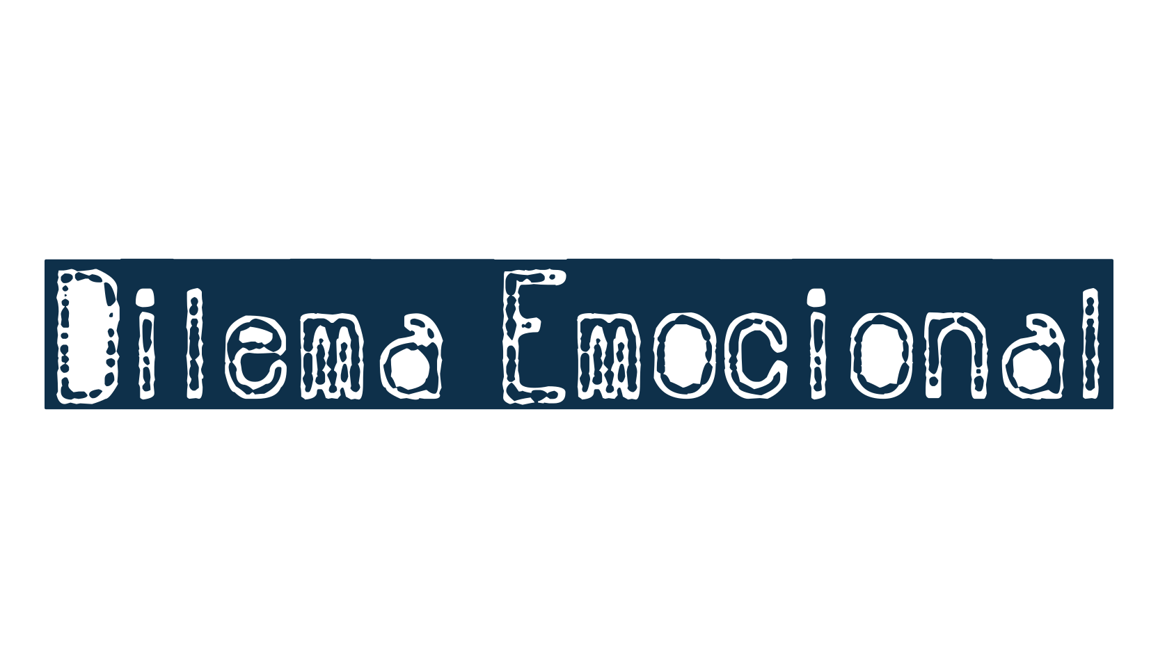 Dilema Emocional, eroded font preview