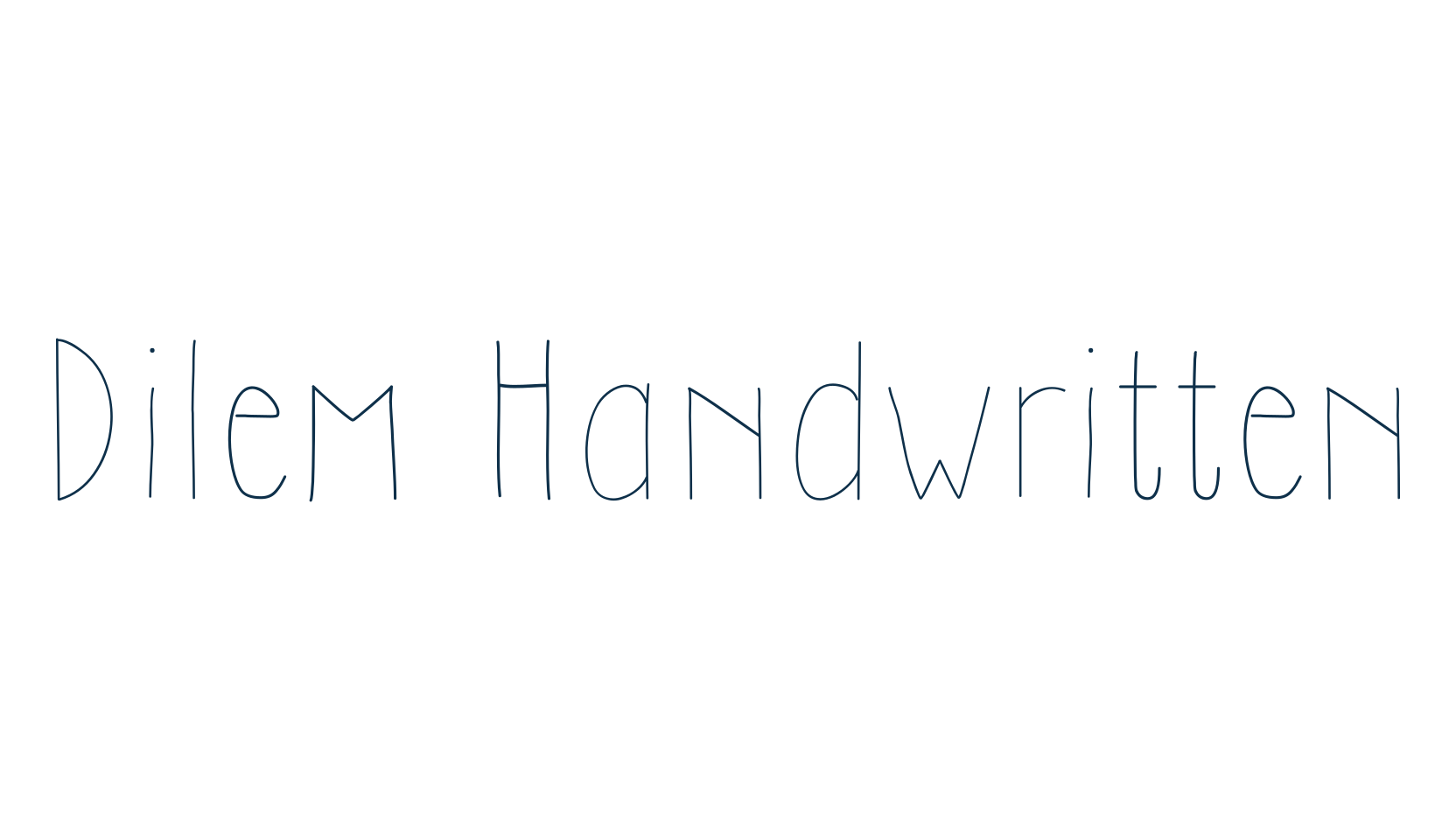 Dilem Handwritten, handwriting font preview