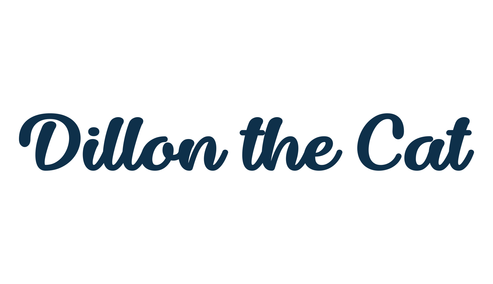 Dillon the Cat, various font preview