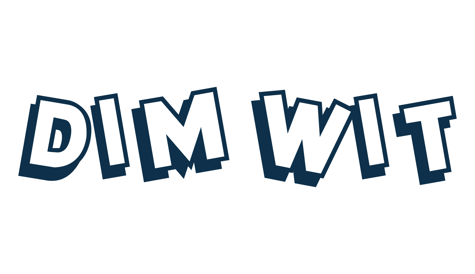 Dim Wit, cartoon font preview