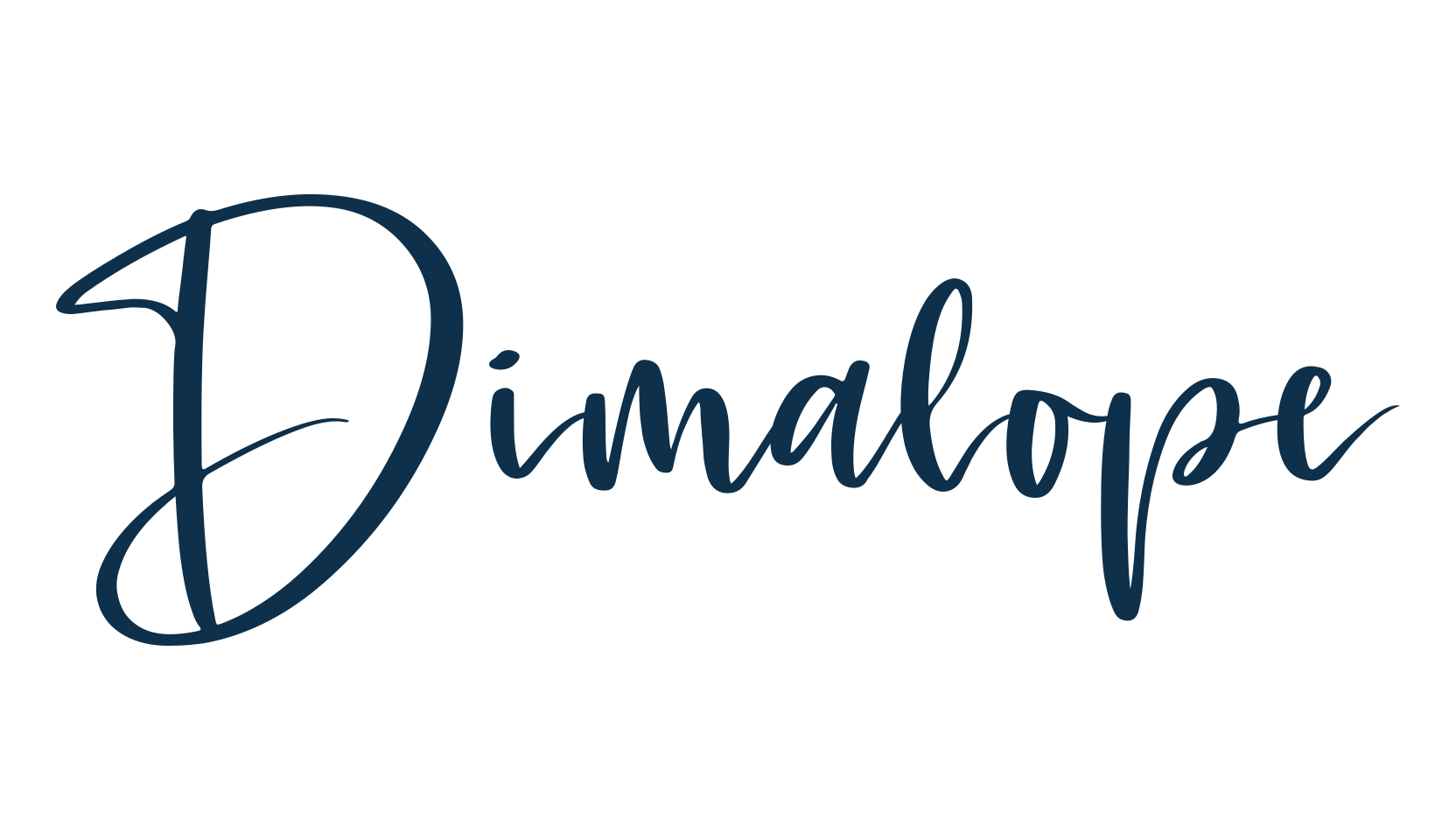 Dimalope, script handwritten fancy decorative calligraphy font preview