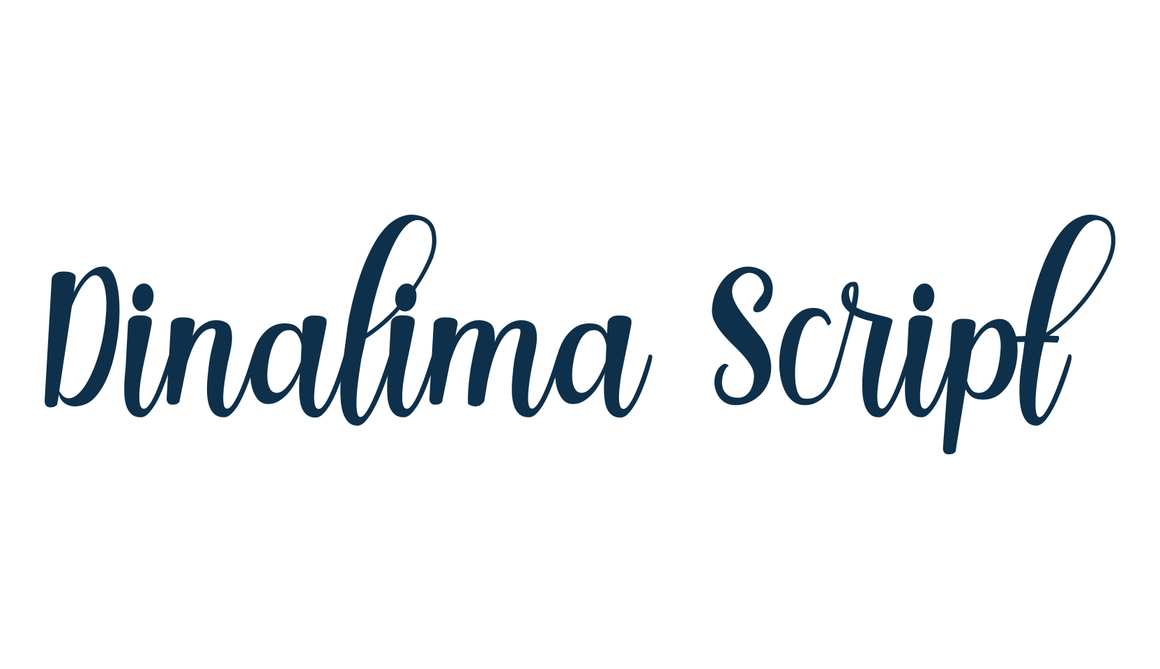 Dinalima Script, script calligraphy fancy decorative font preview