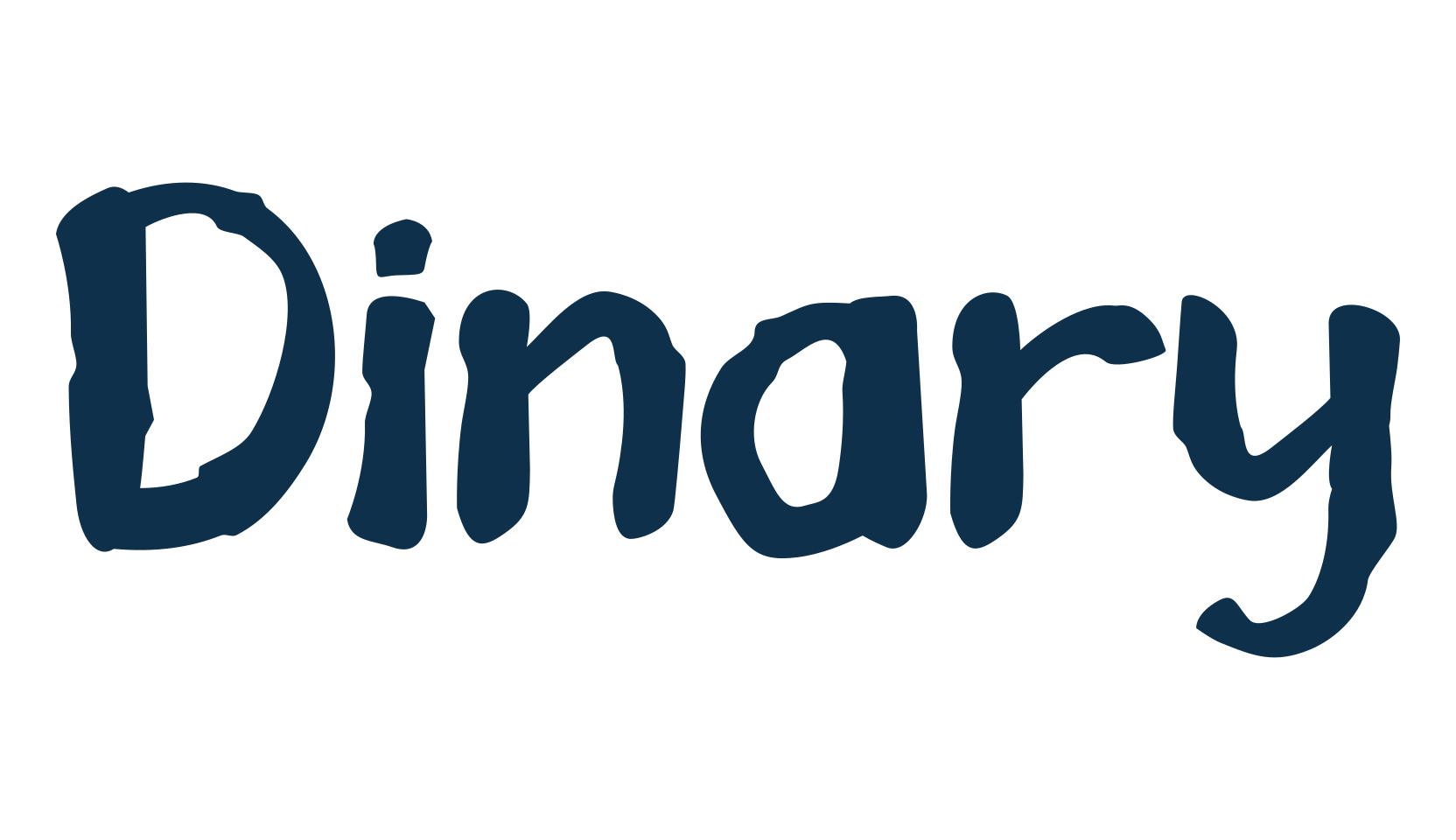 Dinary, handwriting font preview