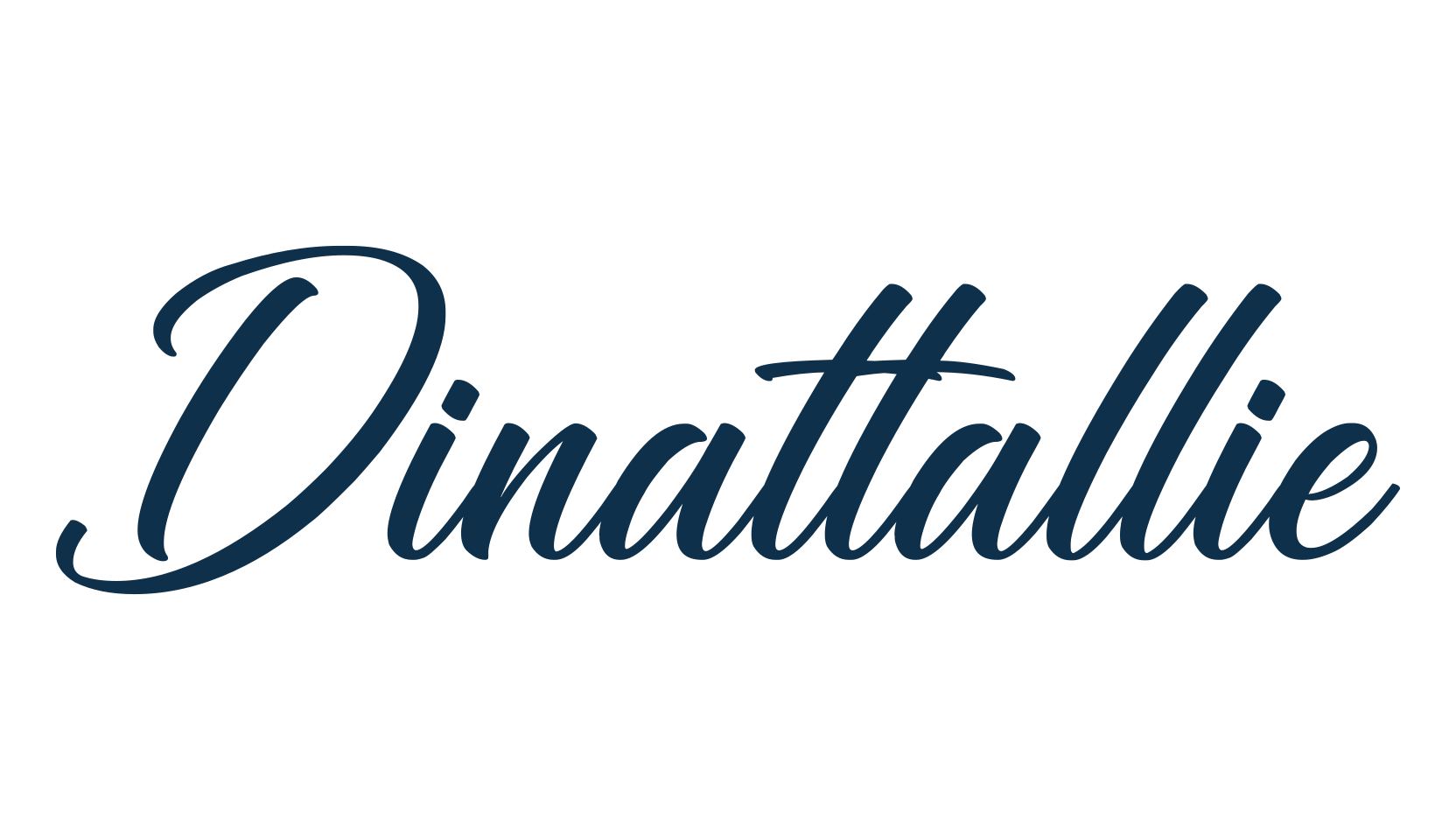 Dinattallie, calligraphy font preview