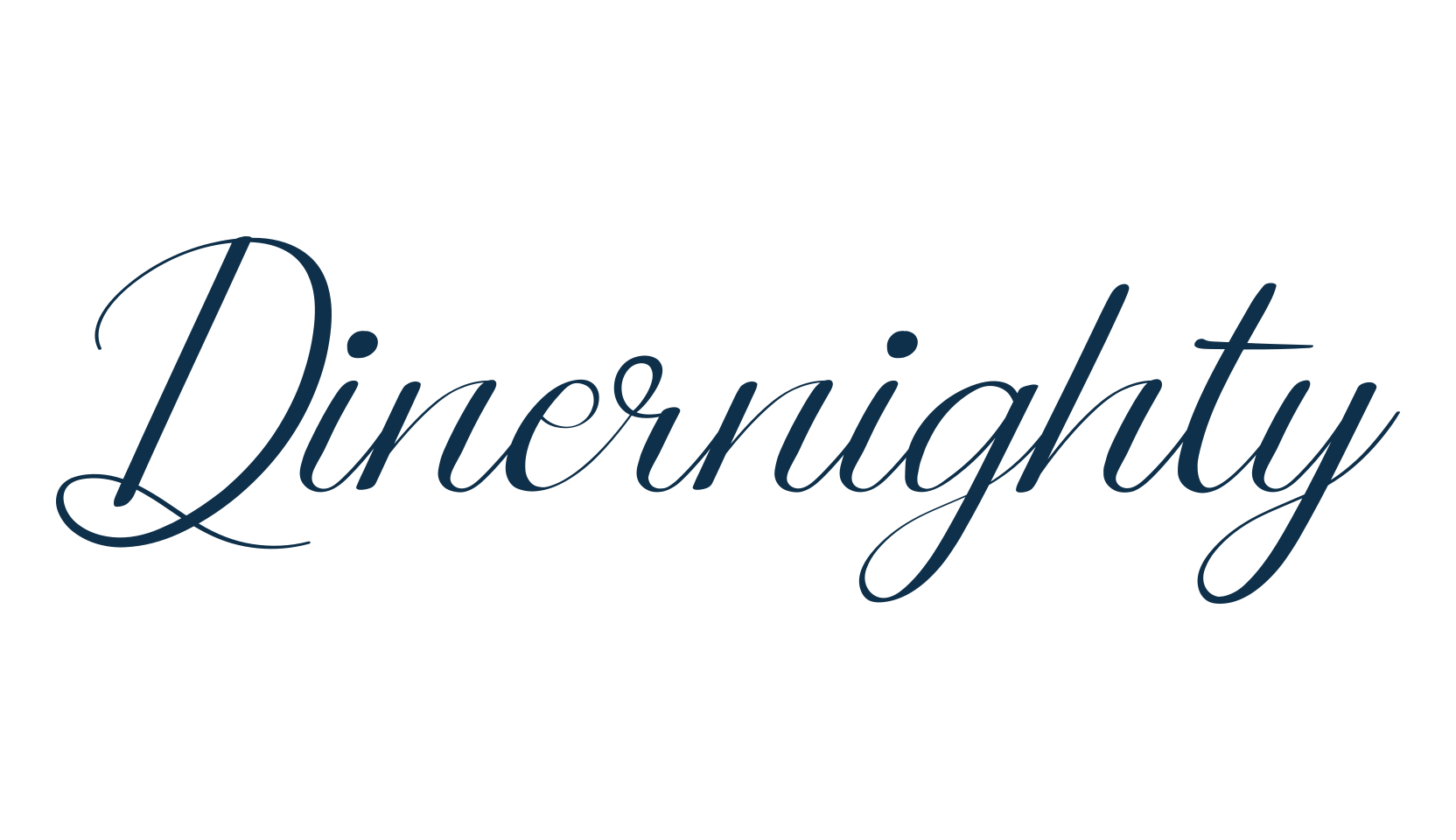 Dinernighty, calligraphy font preview