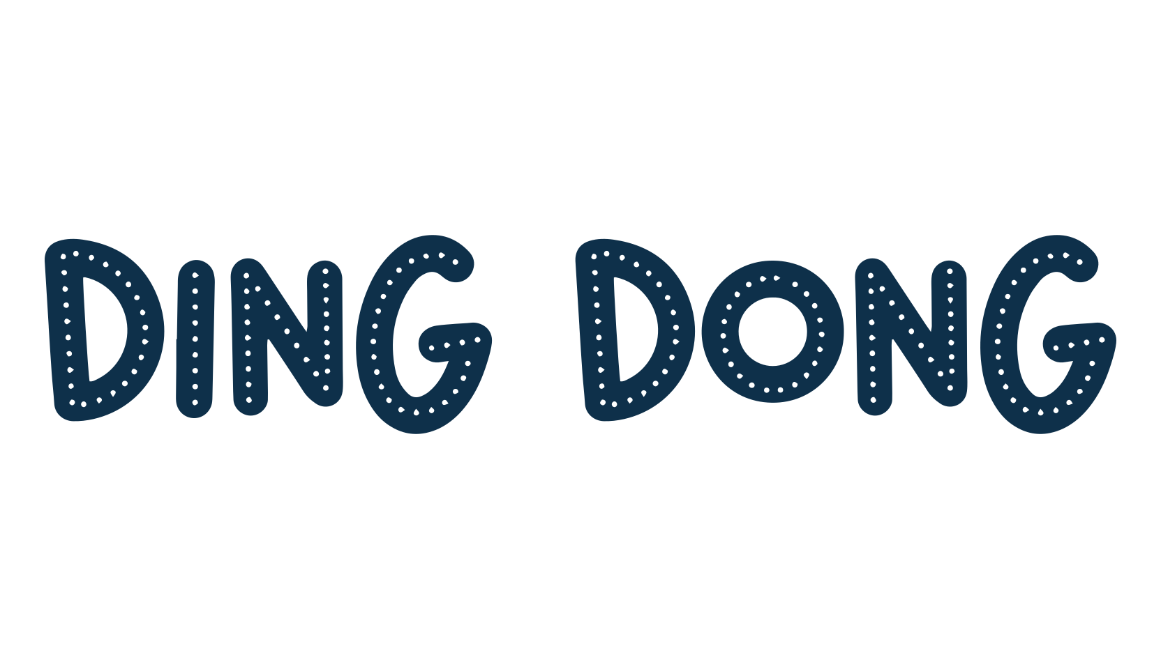 Ding Dong (ding-dong), decorative font preview