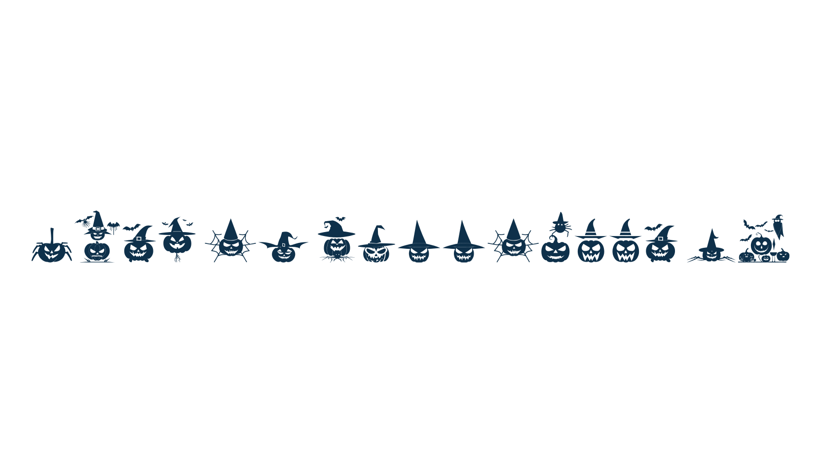 Ding of Halloween ST, fancy decorative font preview