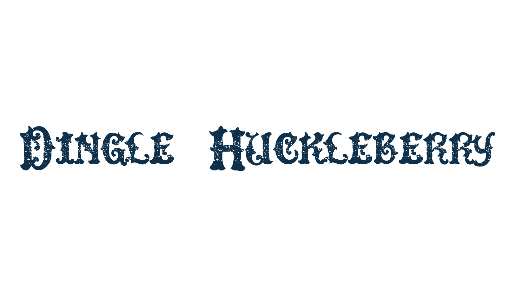 Dingle Huckleberry, western font preview