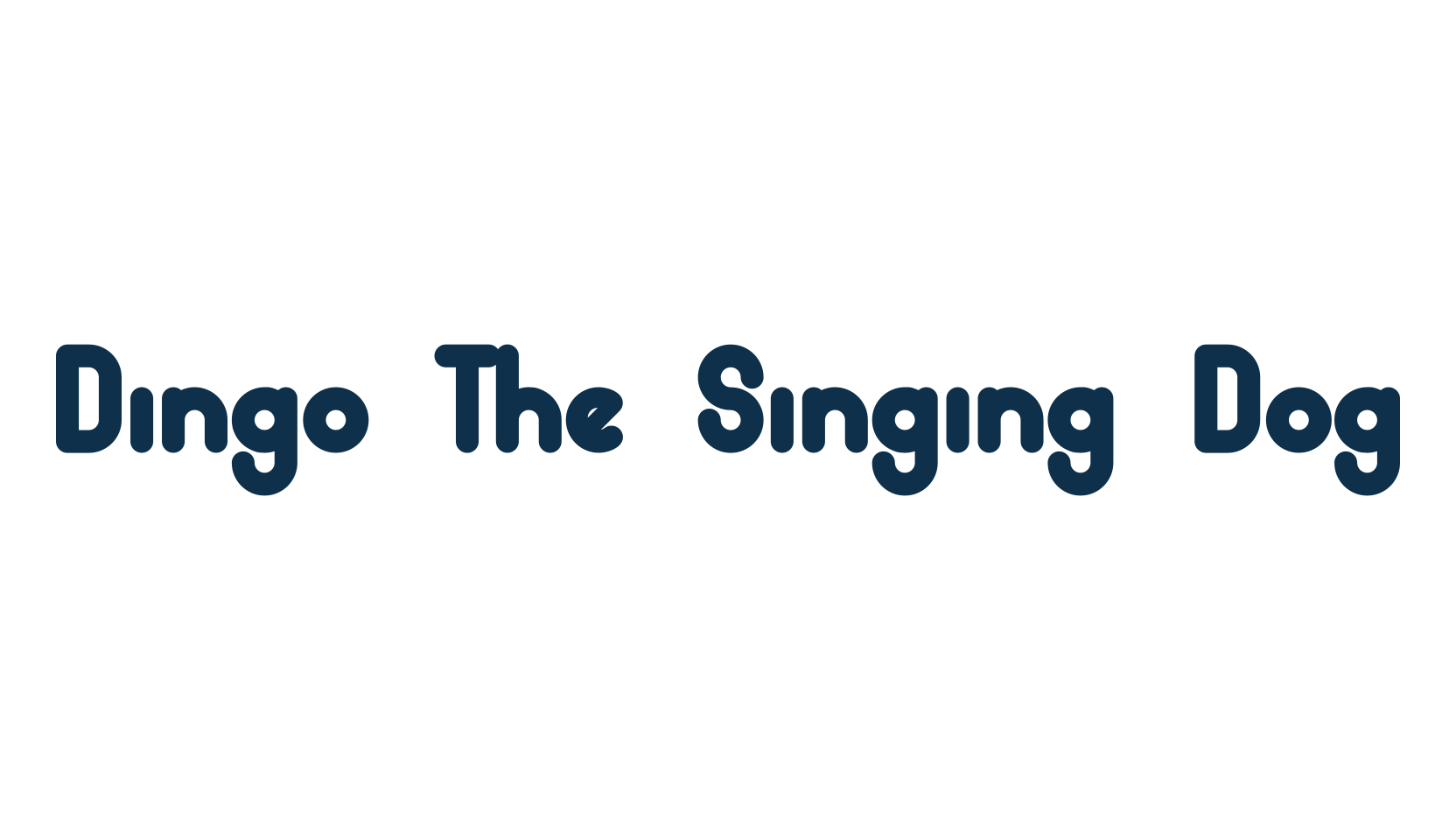 Dingo The Singing Dog, sans serif font preview