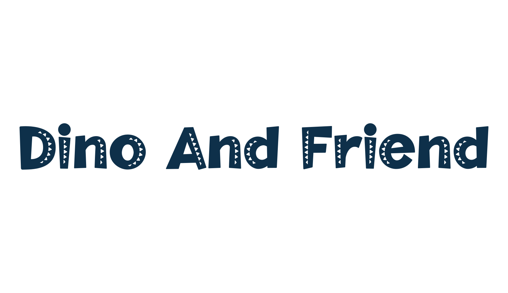 Dino And Friend, fancy cartoon decorative font preview