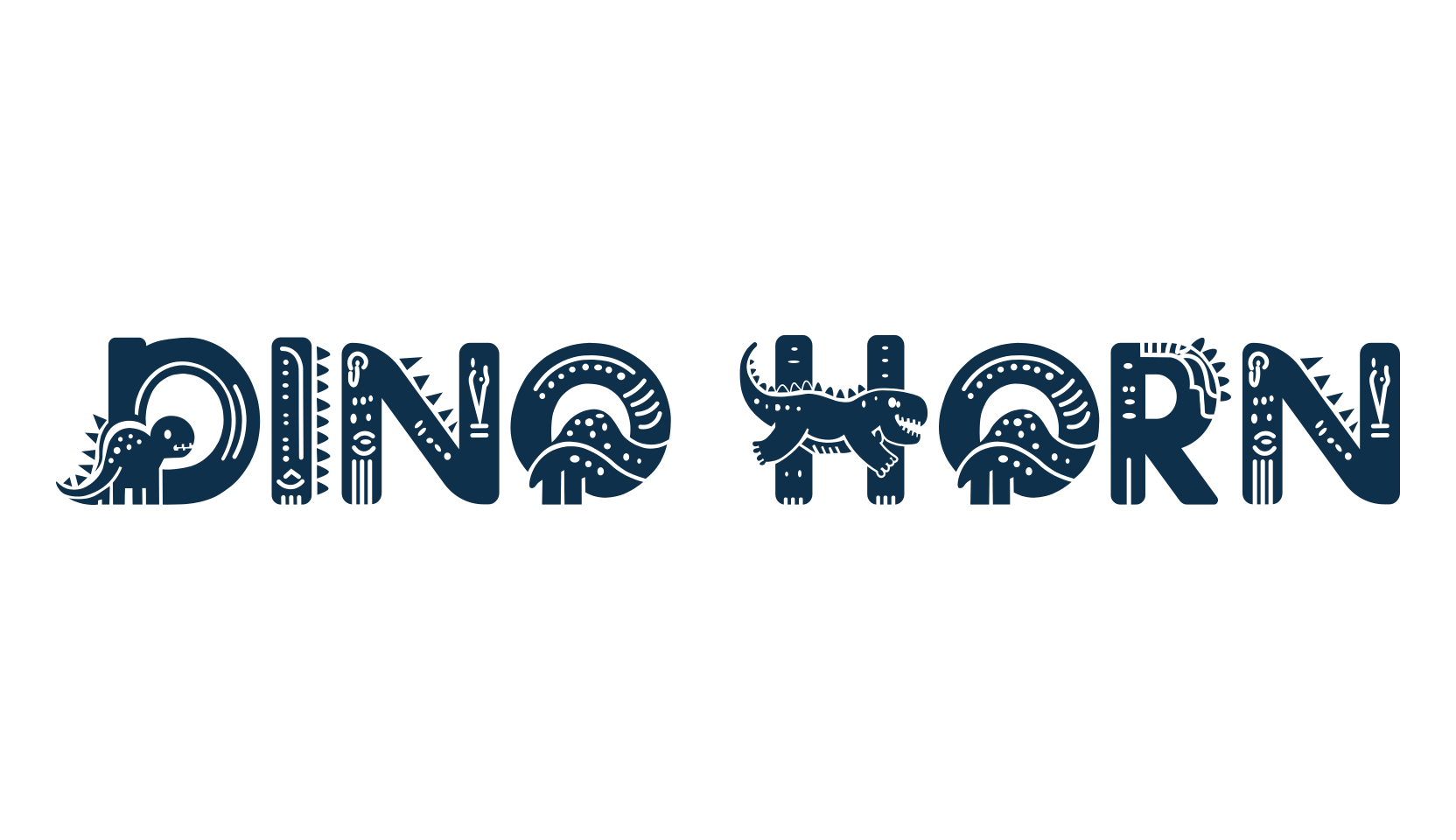 Dino Horn, fancy decorative font preview