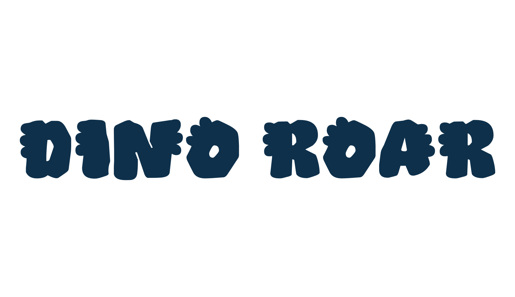 Dino Roar (dino-roar-2), fancy decorative font preview