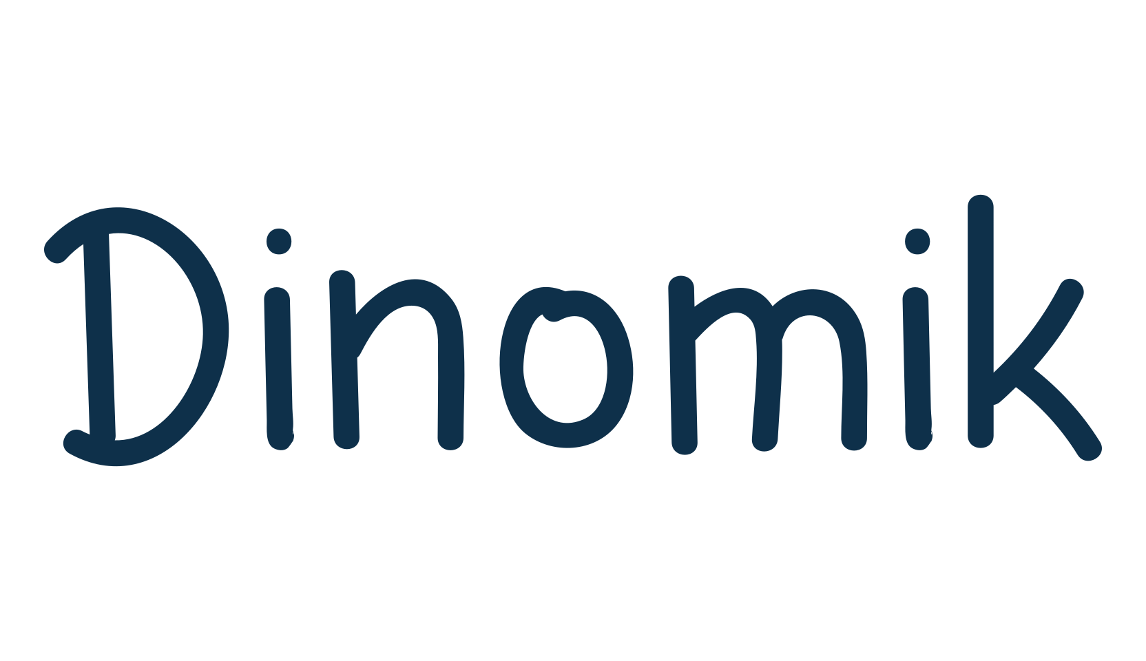 Dinomik, cartoon font preview
