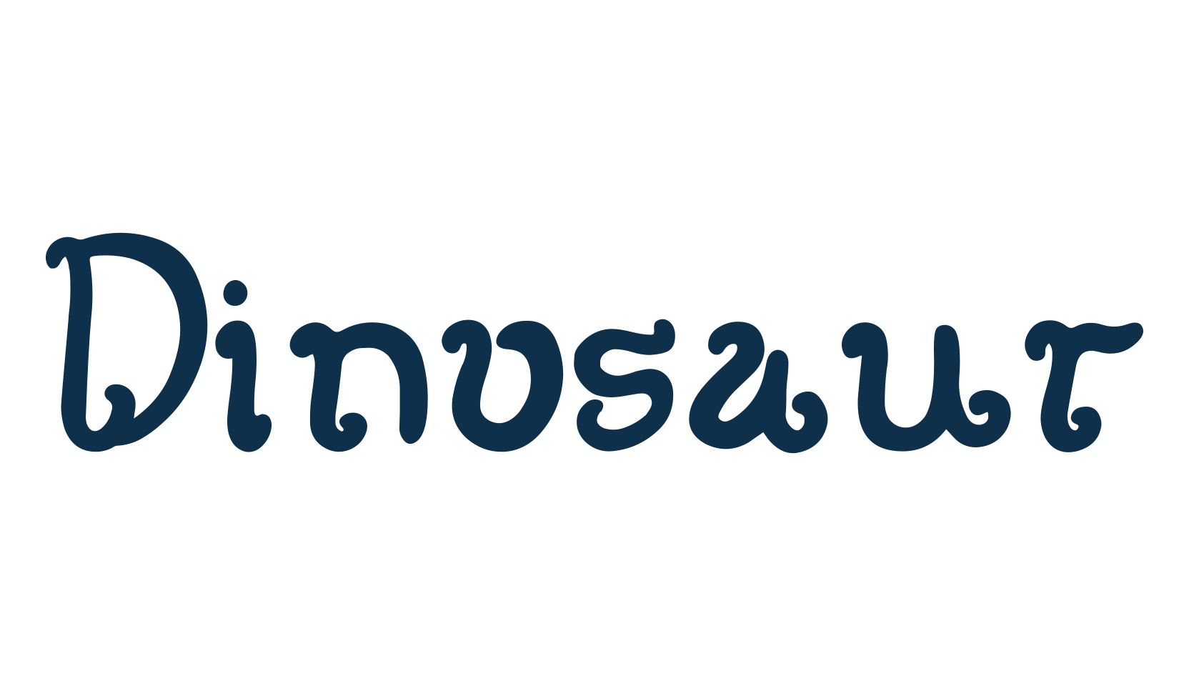 Dinosaur (dinosaur-4), various font preview