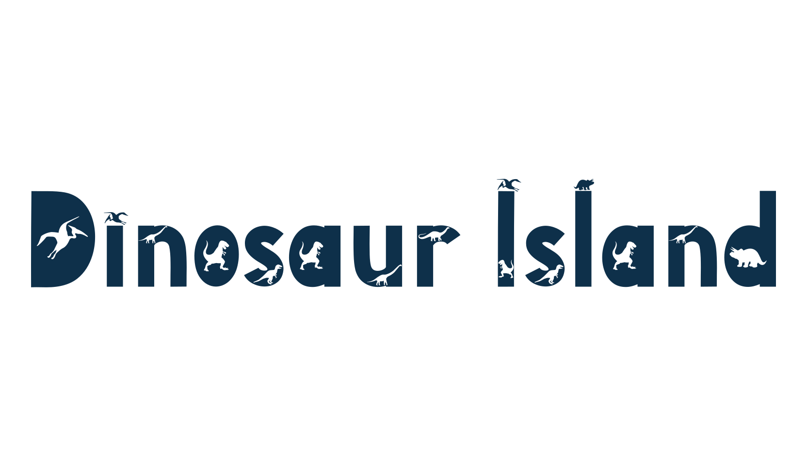 Dinosaur Island, fancy decorative font preview