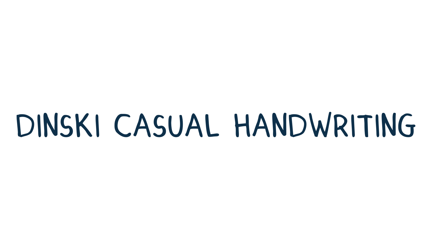 Dinski Casual Handwriting, fancy various decorative script calligraphy font preview