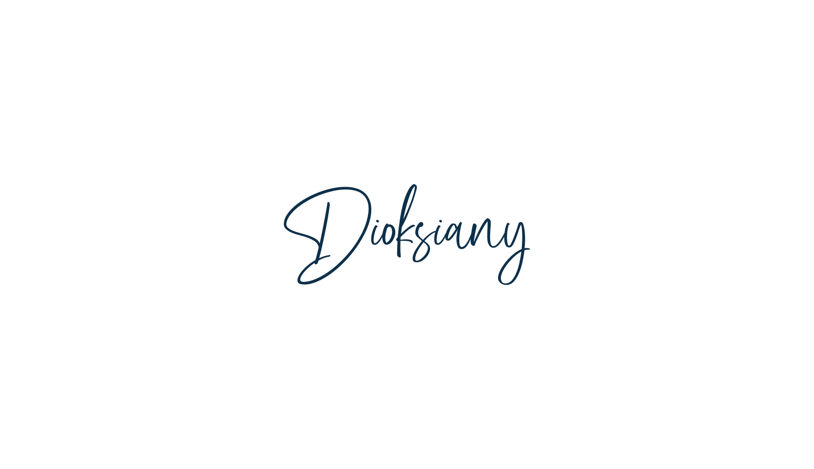 Dioksiany, script handwritten fancy decorative calligraphy font preview