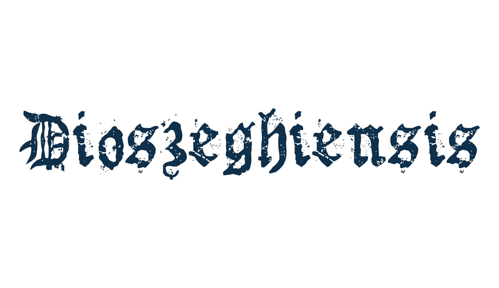 Dioszeghiensis, gothic medieval font preview