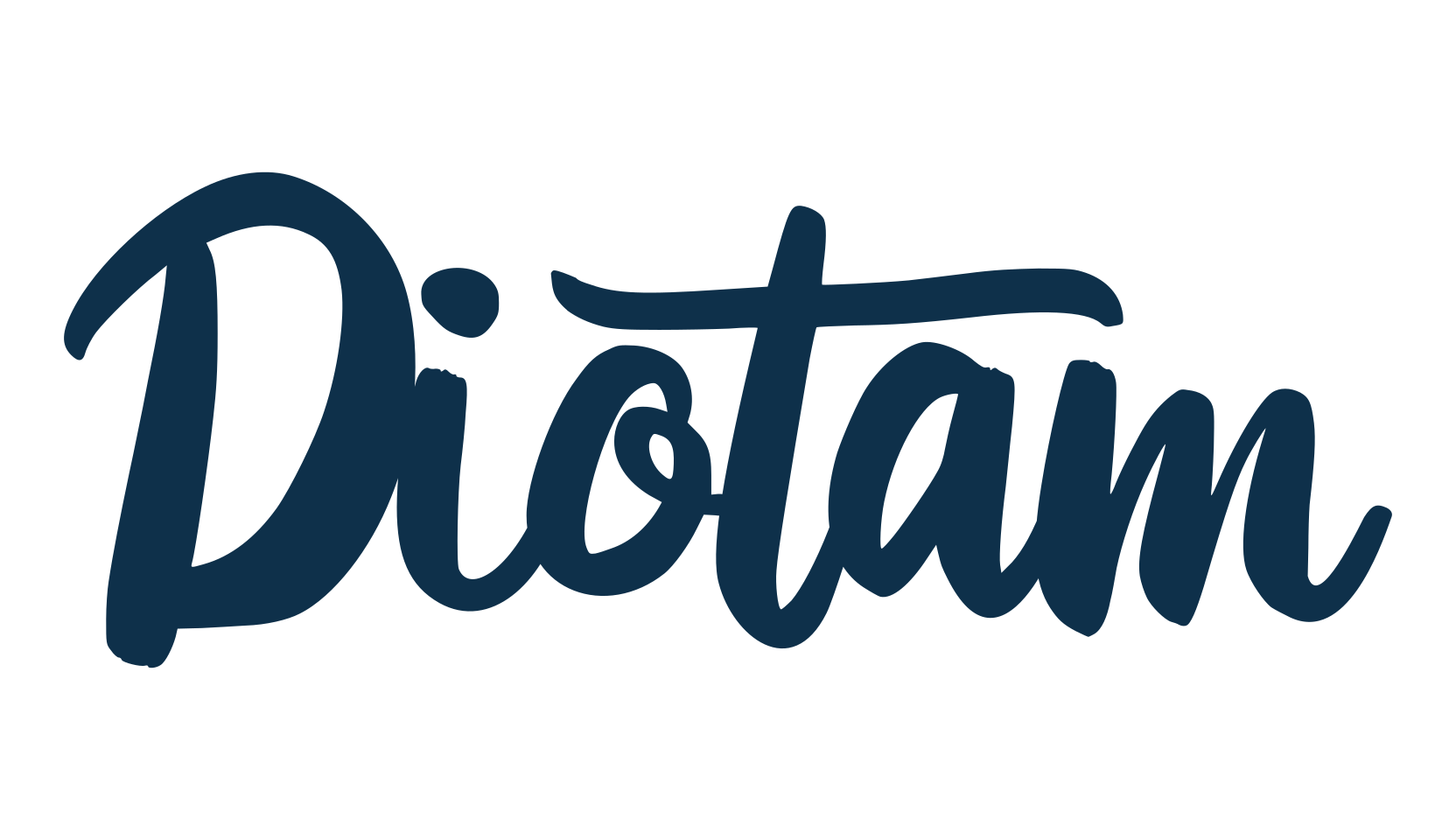 Diotam, handwriting font preview