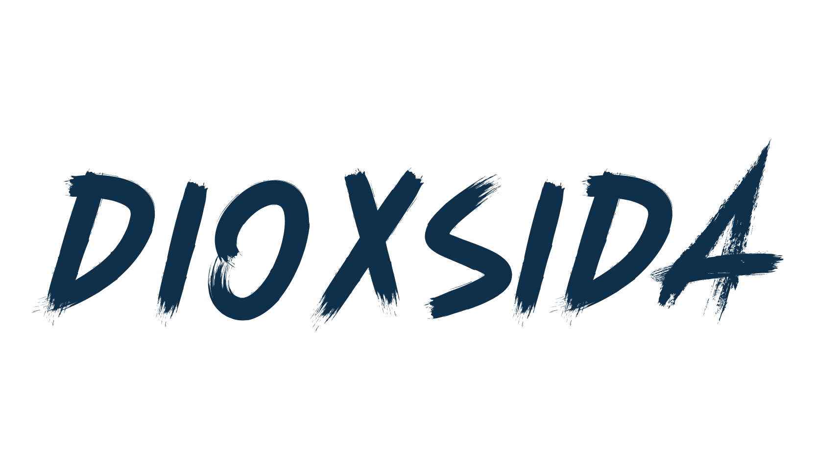 Dioxsida, brush font preview