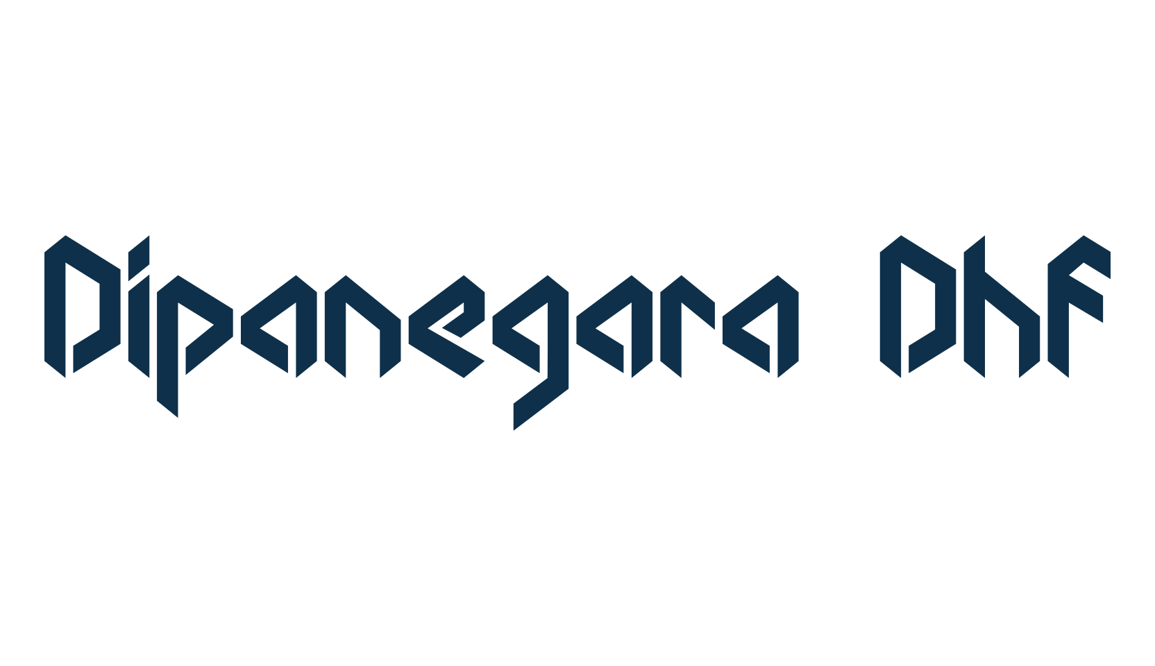Dipanegara Dhf, fancy various techno sci-fi font preview