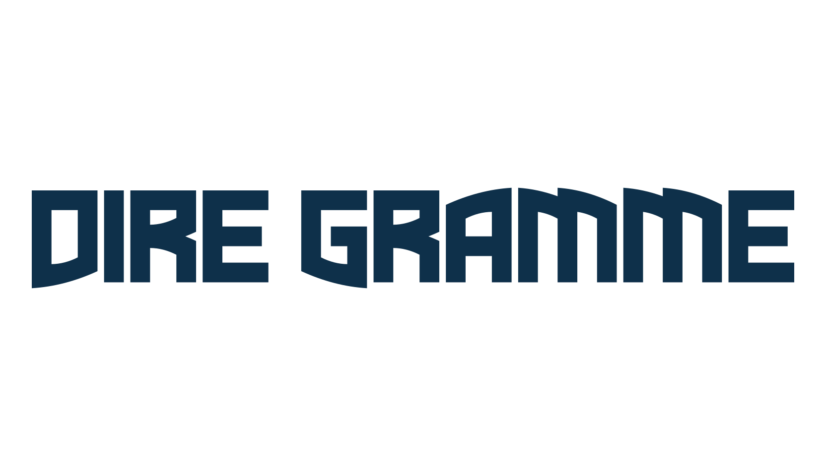 Dire Gramme, fancy various techno sci-fi font preview