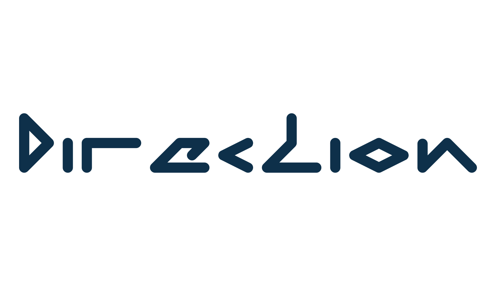 Direction (direction), fancy various techno sci-fi font preview