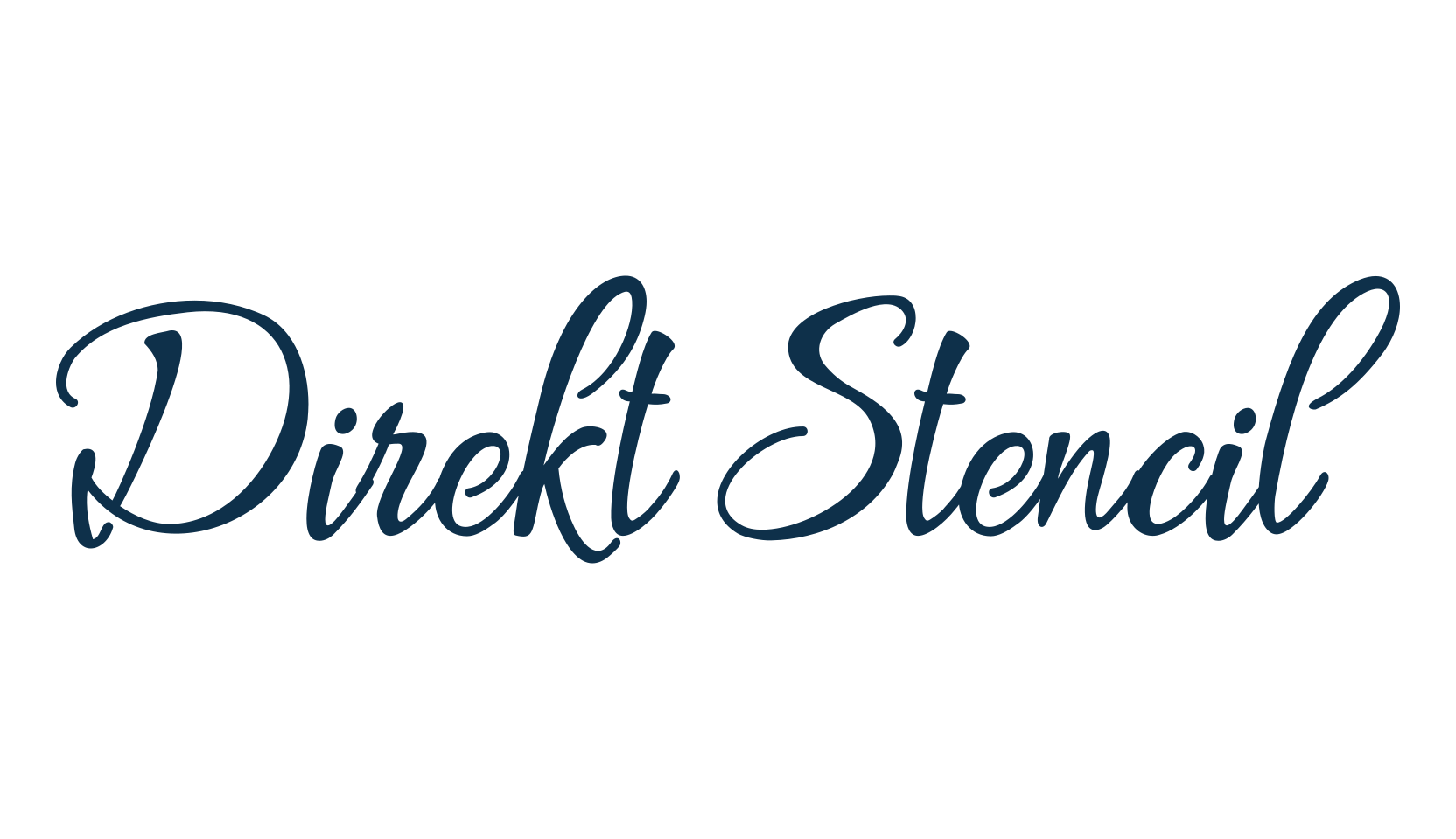 Direkt Stencil, script calligraphy fancy decorative font preview