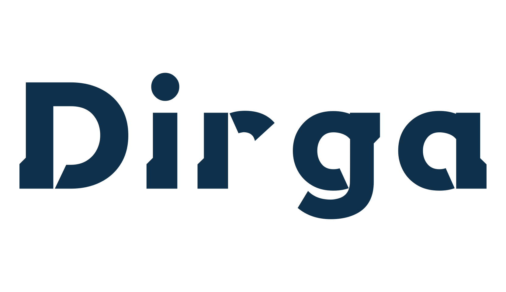 Dirga, techno sci-fi font preview