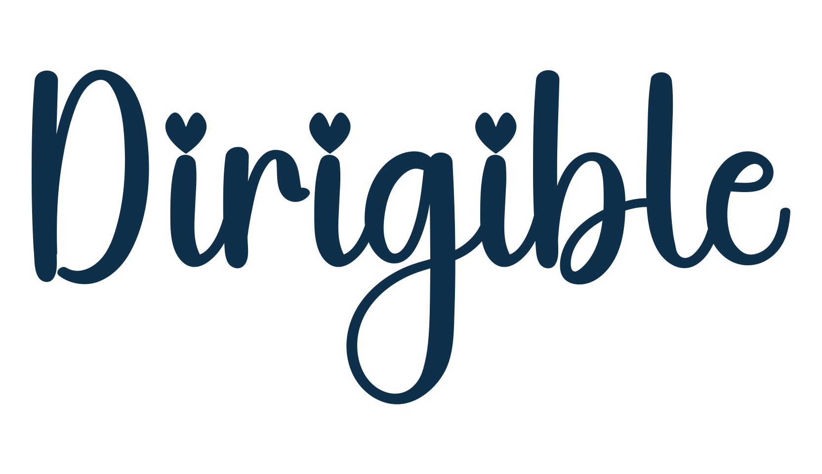 Dirigible, fancy decorative font preview