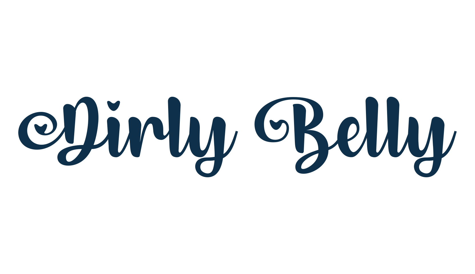 Dirly Belly, fancy various decorative script calligraphy font preview