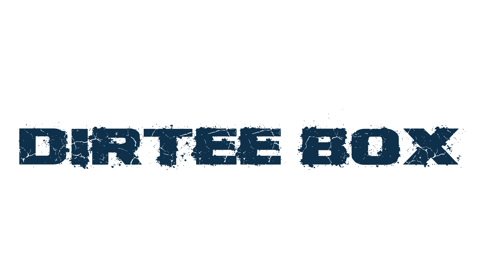 Dirtee Box, fancy destroy decorative font preview